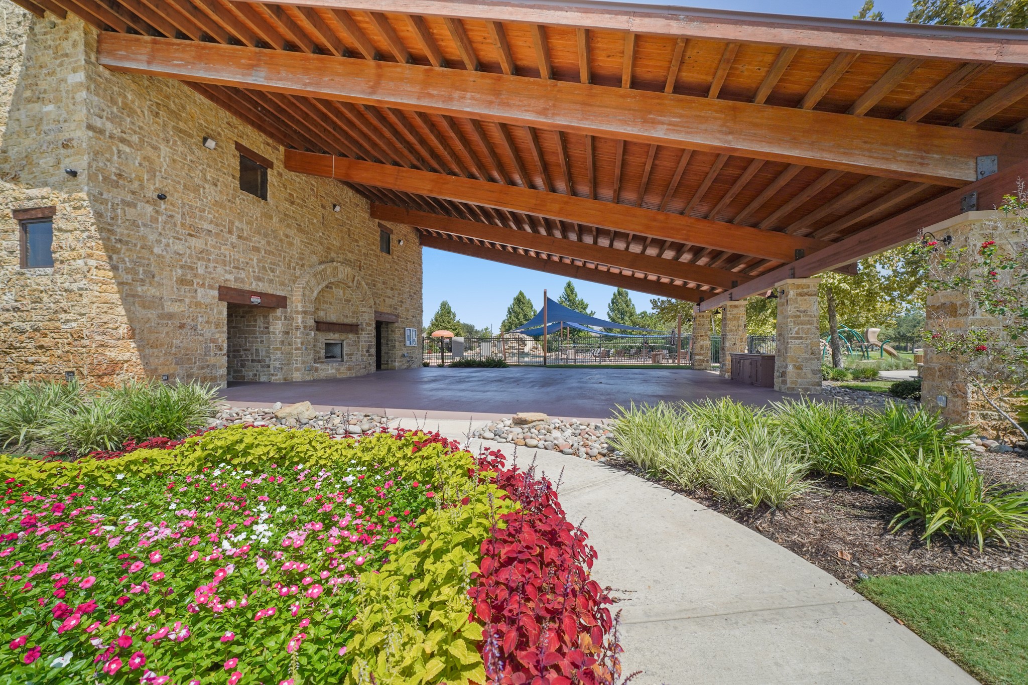 4210 Dalea Clover Lane Manvel, TX 77578 - Photo 34 of 38 a view of a porch with a bench