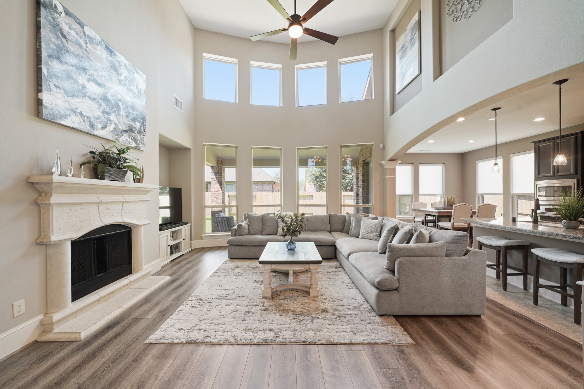 4210 Dalea Clover Lane Manvel, TX 77578 - Photo 7 of 38 a living room with furniture fireplace and window