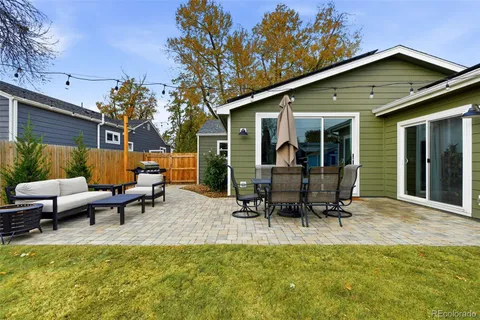a view of a house with patio