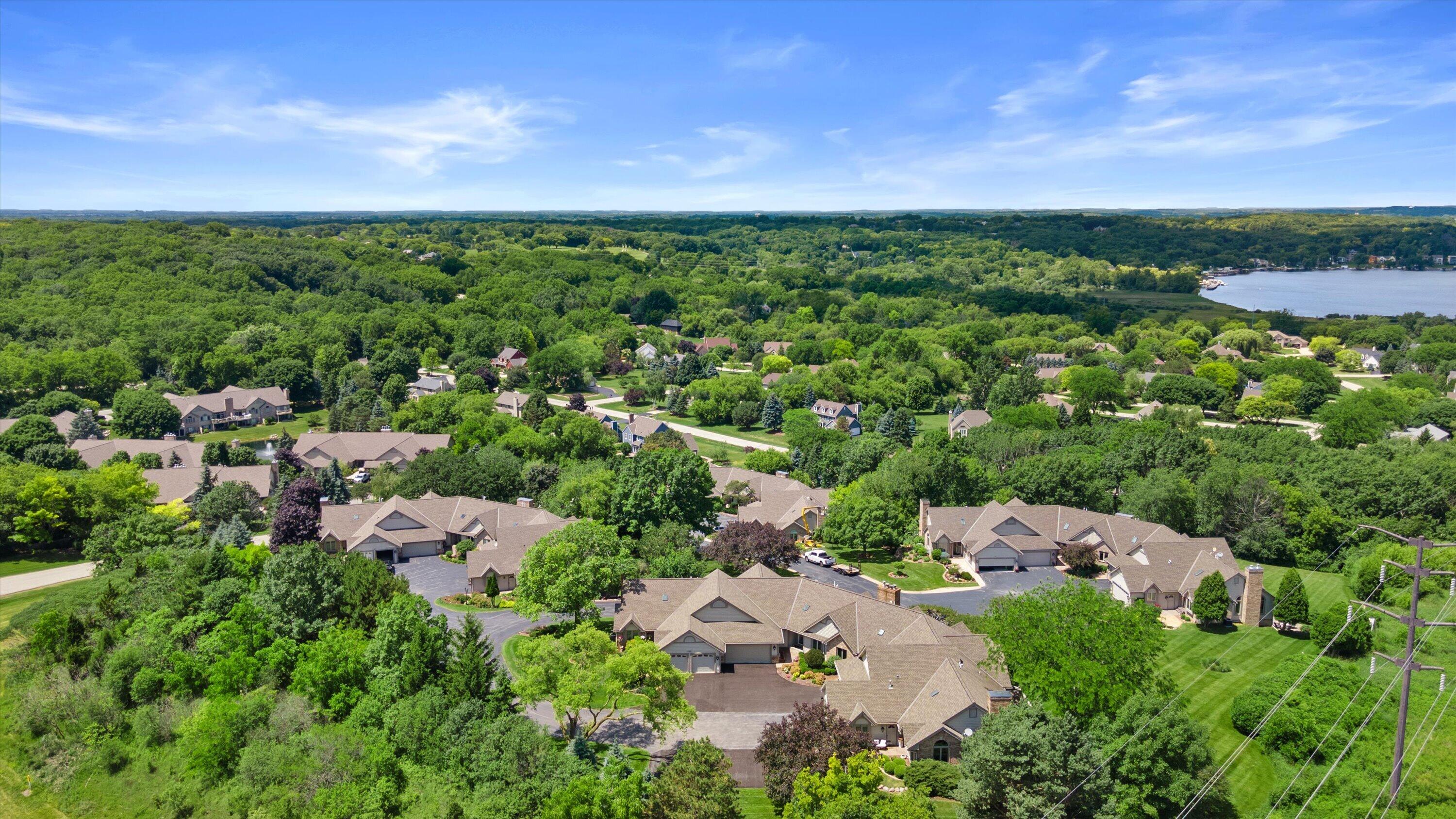 N14-w30046 High Ridge Road Delafield, WI 53072 - Photo 52 of 56 Aerial View of Pewaukee Lake of Condo