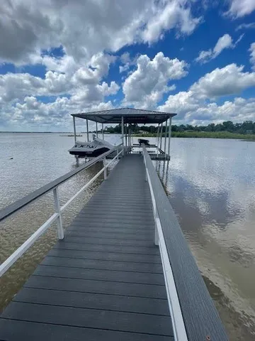 a view of a terrace with seating space