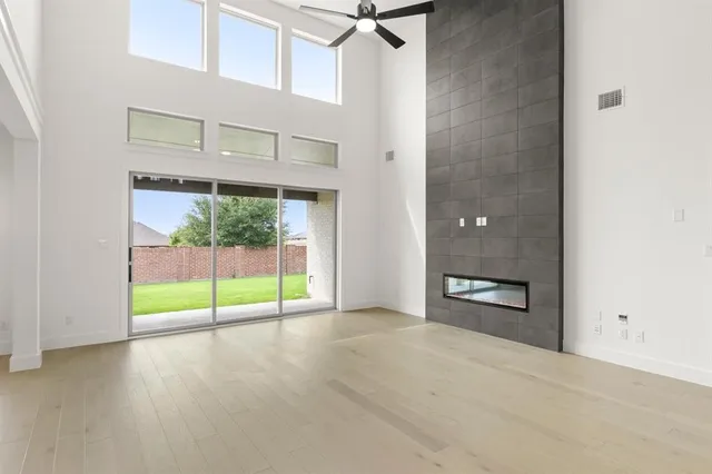 a view of center island with windows