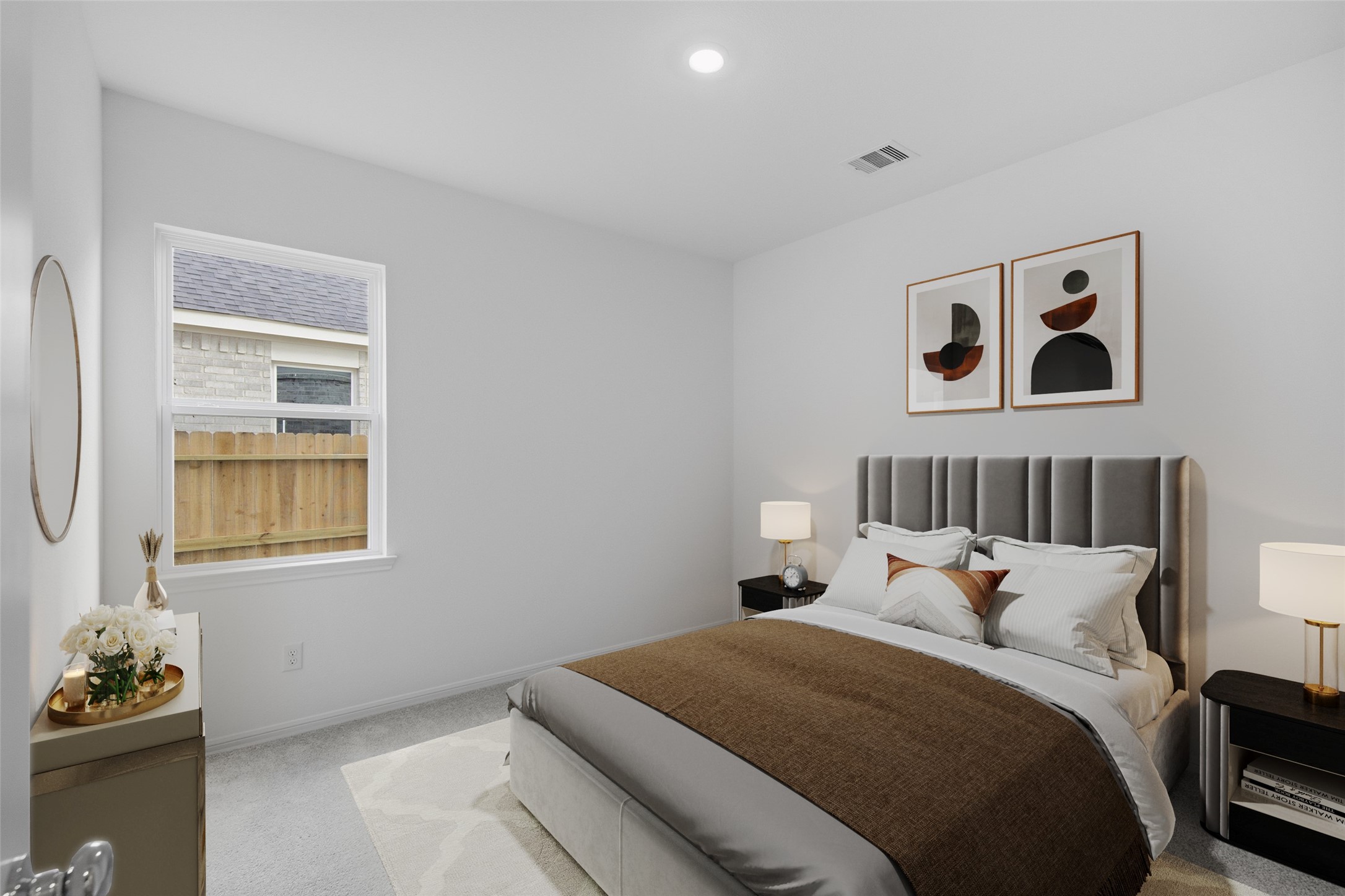 21918 Longhorn Rdg Drive Hockley, TX 77447 - Photo 12 of 46 a bedroom with a bed and a window