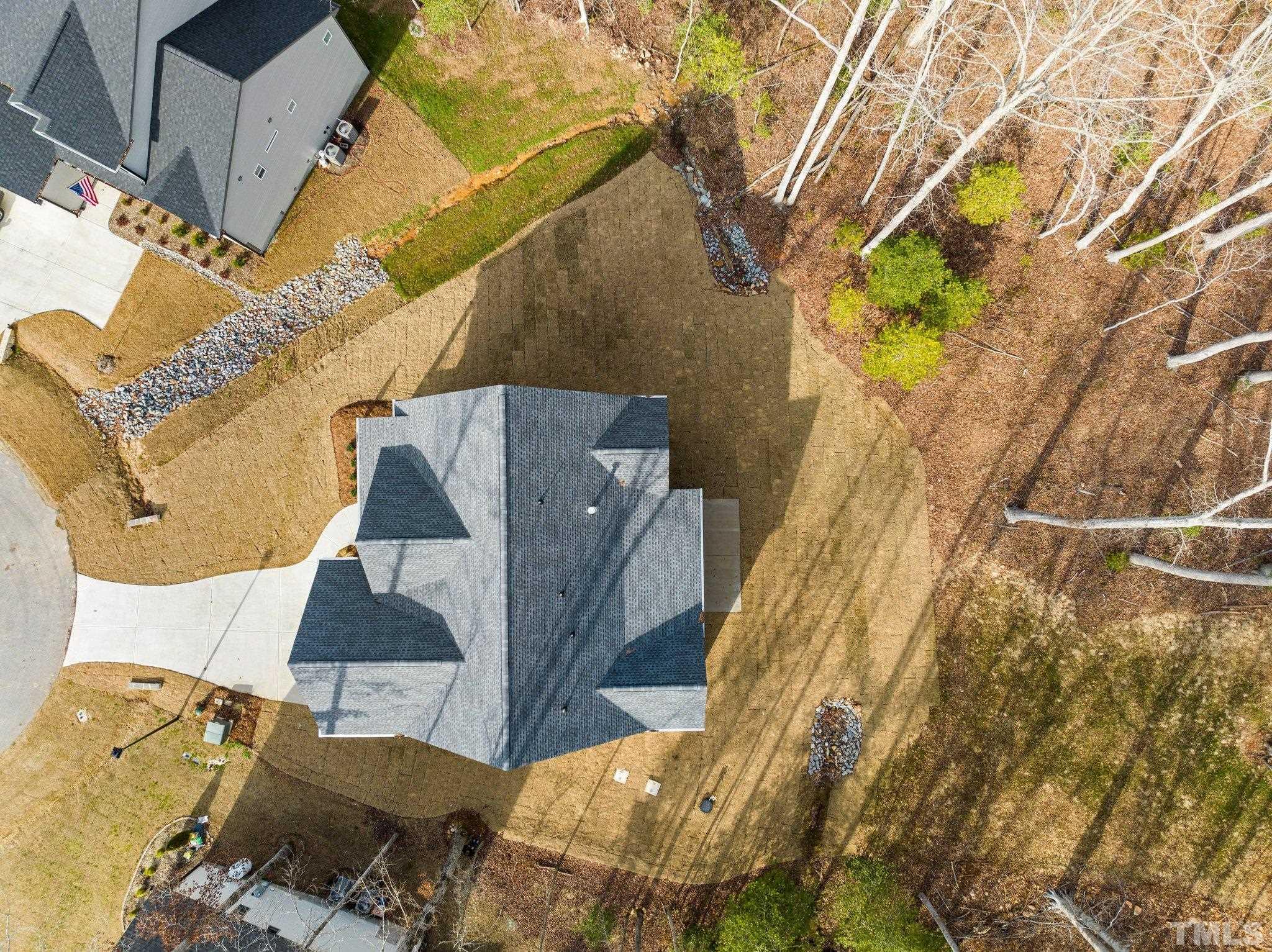 456 Reese Drive Willow Spring, NC 27592 - Photo 49 of 50 a aerial view of a house with a yard