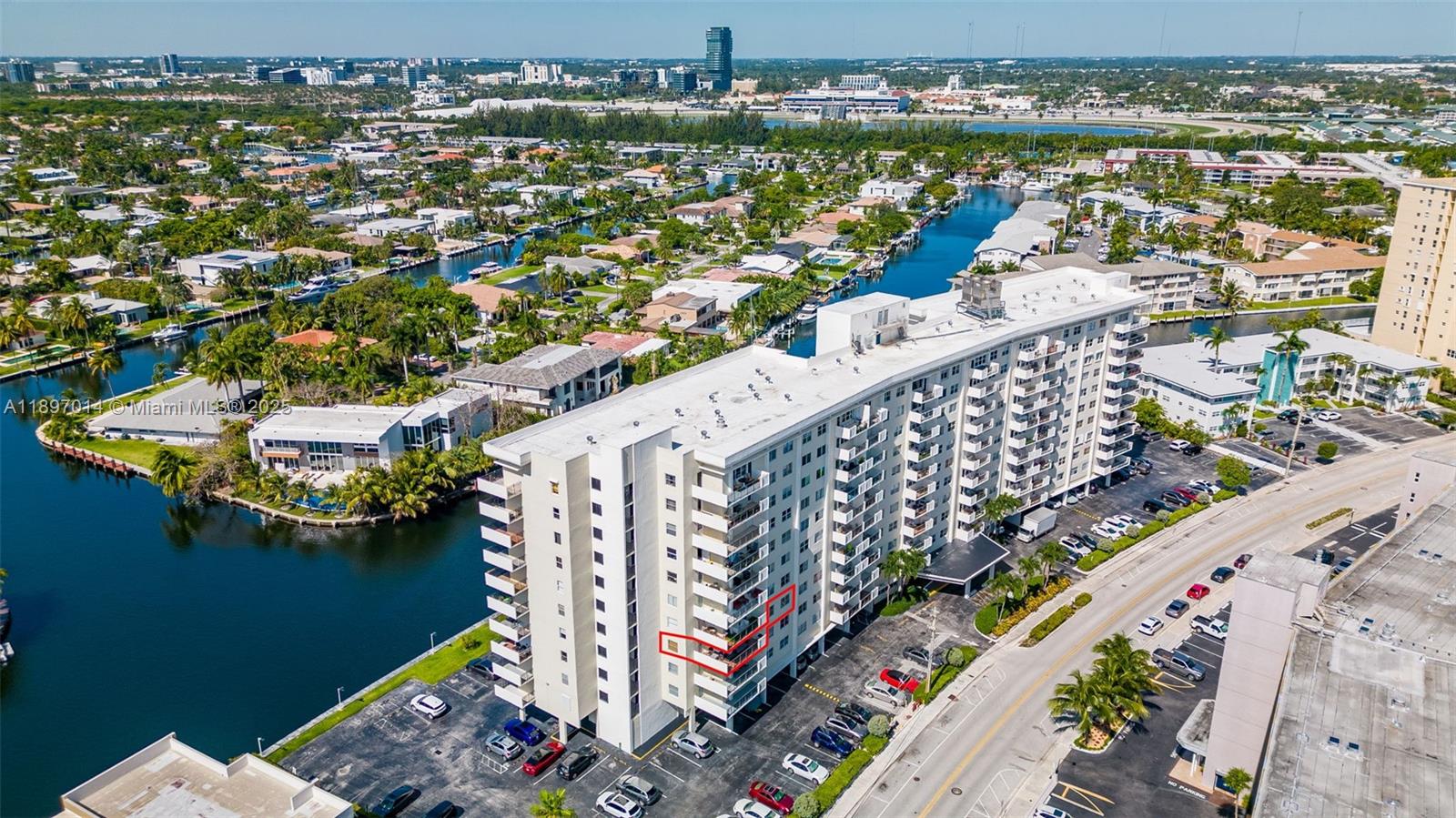 401 Golden Isles Drive, Unit 304 Hallandale Beach, FL 33009 - Photo 33 of 43 a view of a city with an ocean