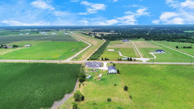 an aerial view of a football ground