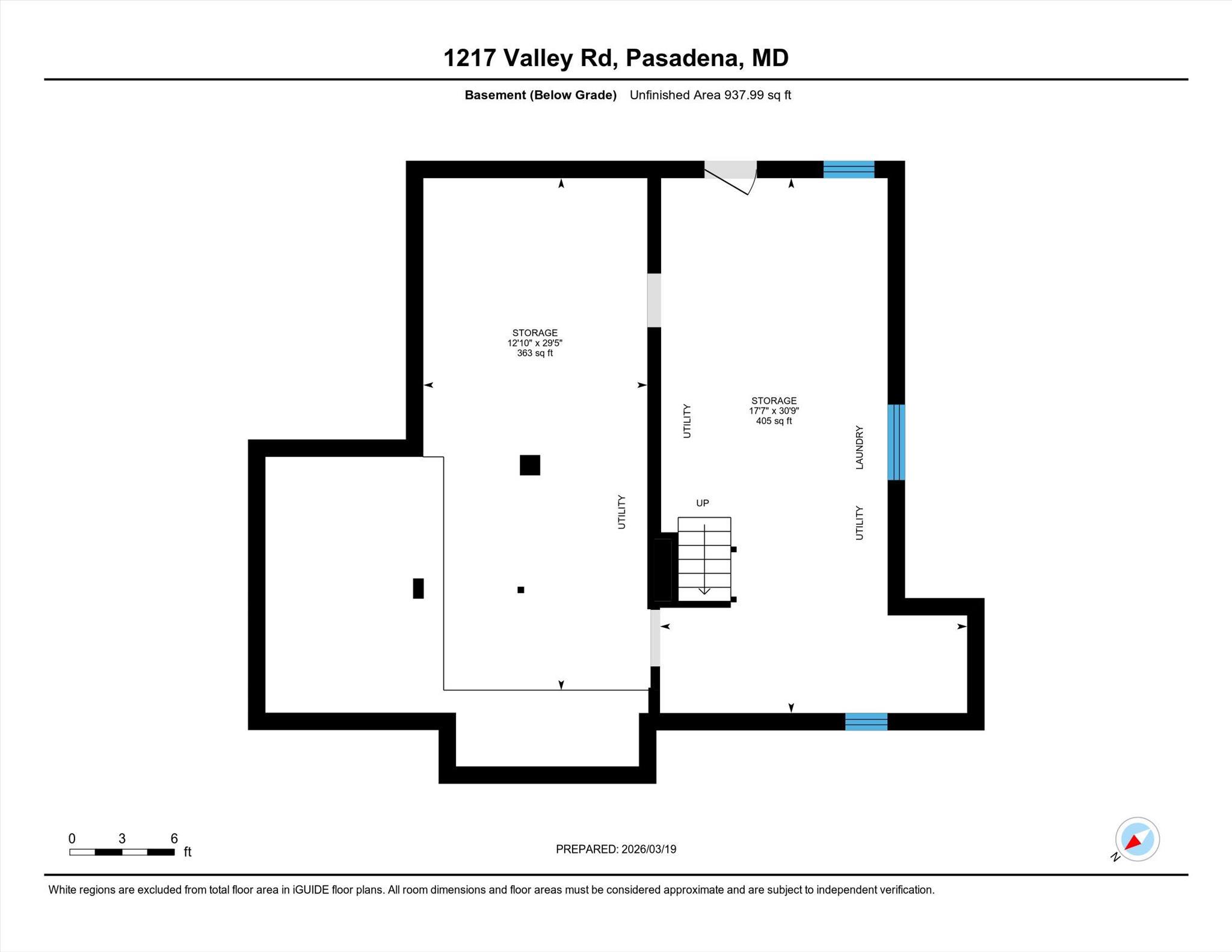 1217 Valley Road Pasadena, MD 21122 - Photo 76 of 76 Basement Floor Plan