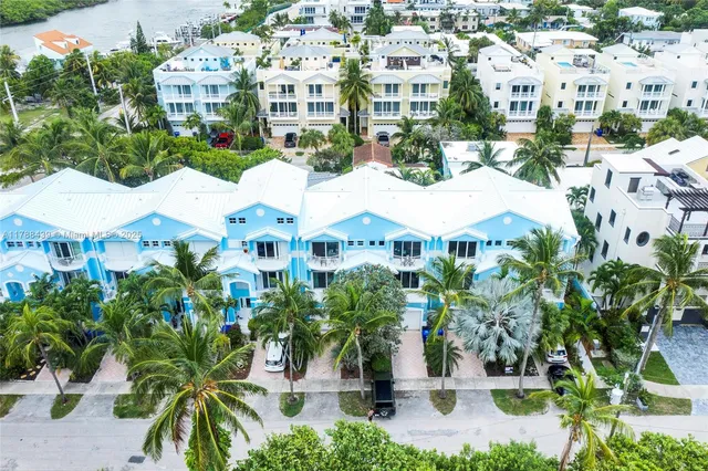 a aerial view of a city