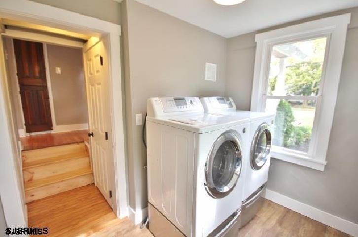 220 West Mill Road Northfield, NJ 08225 - Photo 16 of 22 a utility room with dryer and washer