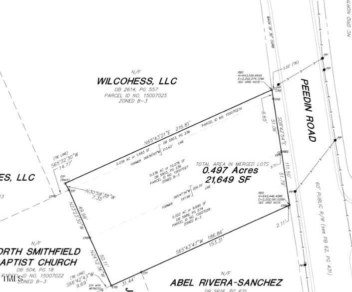 14 East Peedin Road Smithfield, NC 27577 - Photo 2 of 5 Plat