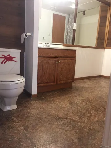 a bathroom with a sink and a toilet