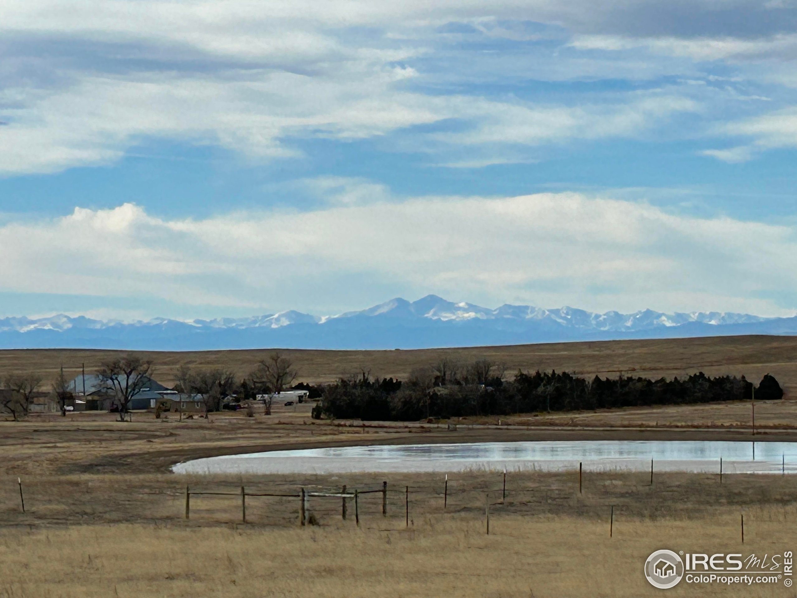 a view of a lake with a mountain