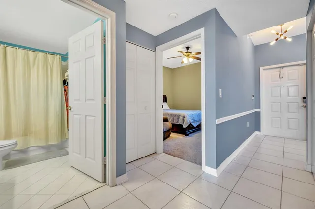 a view of a balcony with chair