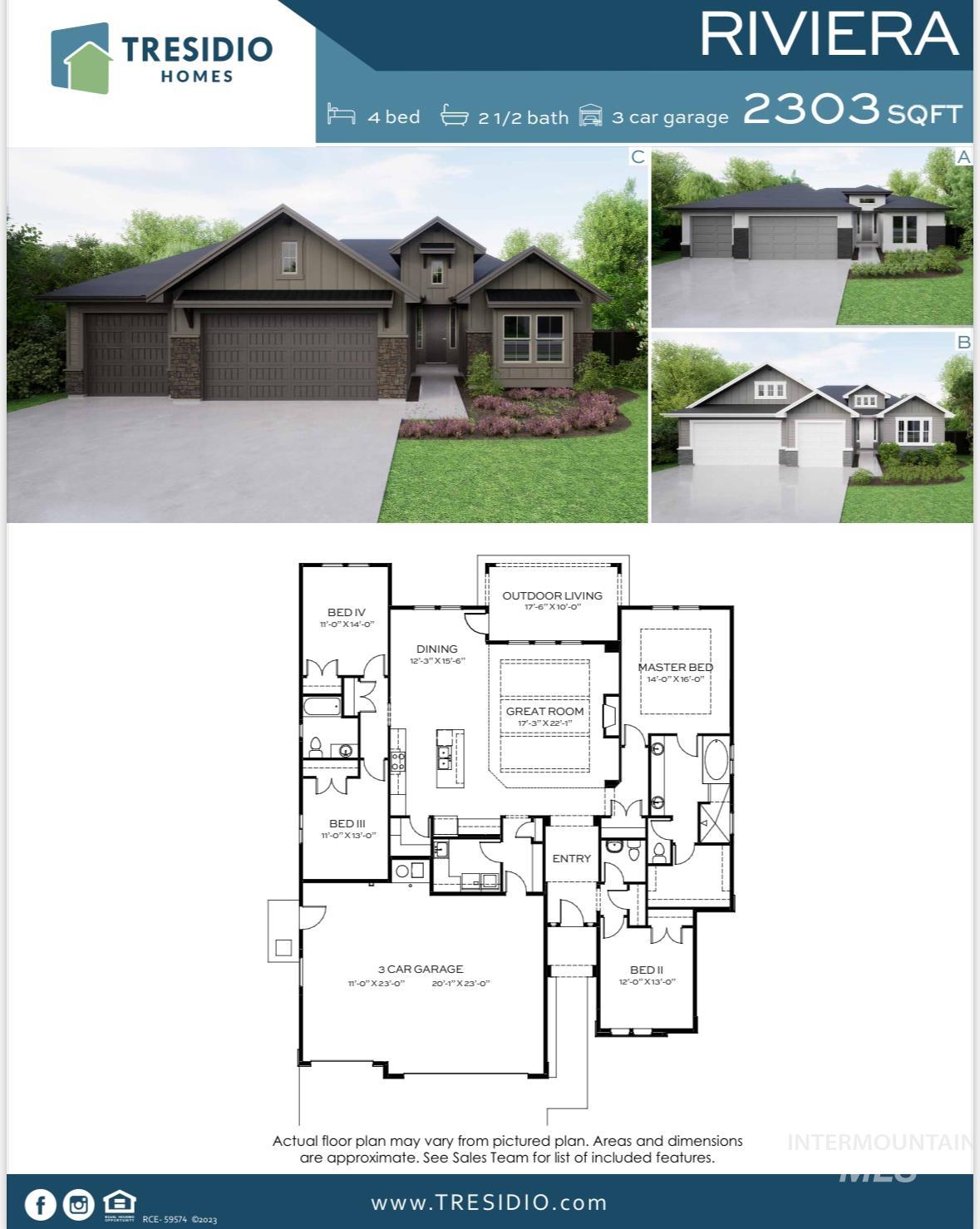 2129 East Blakehurst Street Kuna, ID 83634 - Photo 34 of 34 View of home floor plan