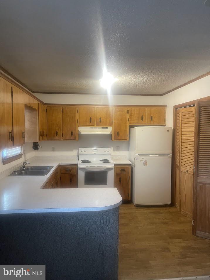 204 East Adams Street Georgetown, DE 19947 - Photo 12 of 18 a kitchen that has a sink and a refrigerator in it