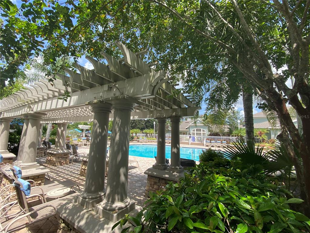 12843 Madison Pointe Circle, Unit 201 Orlando, FL 32821 - Photo 29 of 53 a tree in a yard next to a building