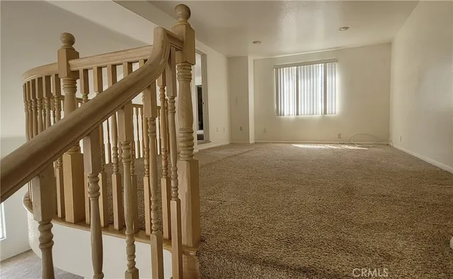 a view of an entryway with staircase