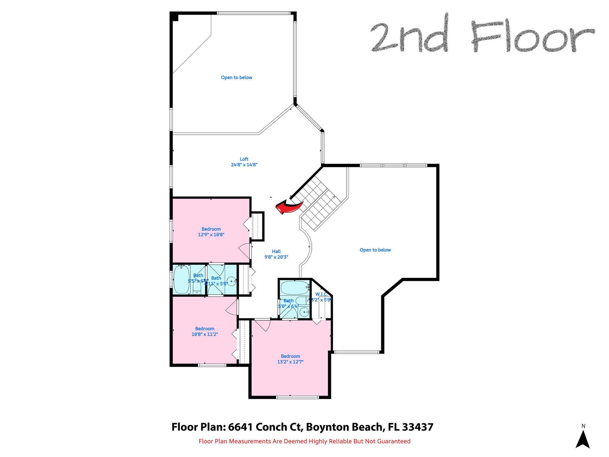 6641 Conch Court Boynton Beach, FL 33437 - Photo 61 of 61 Floor Plan - 2nd Floor