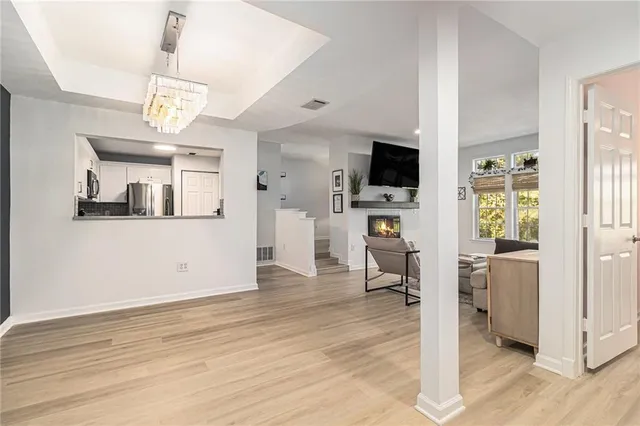 a view of a living room