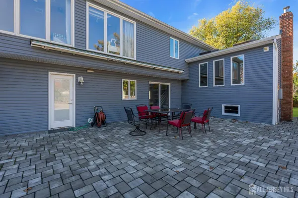 a view of a house with a patio