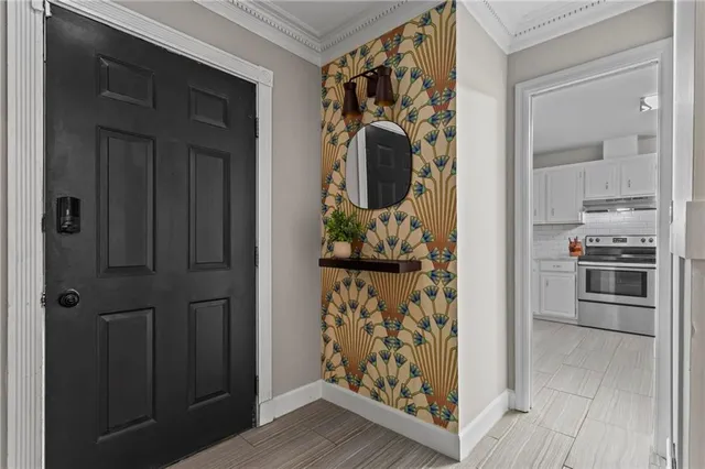 a view of a storage and utility room