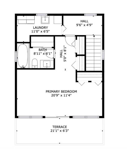 a picture of a person on a wall