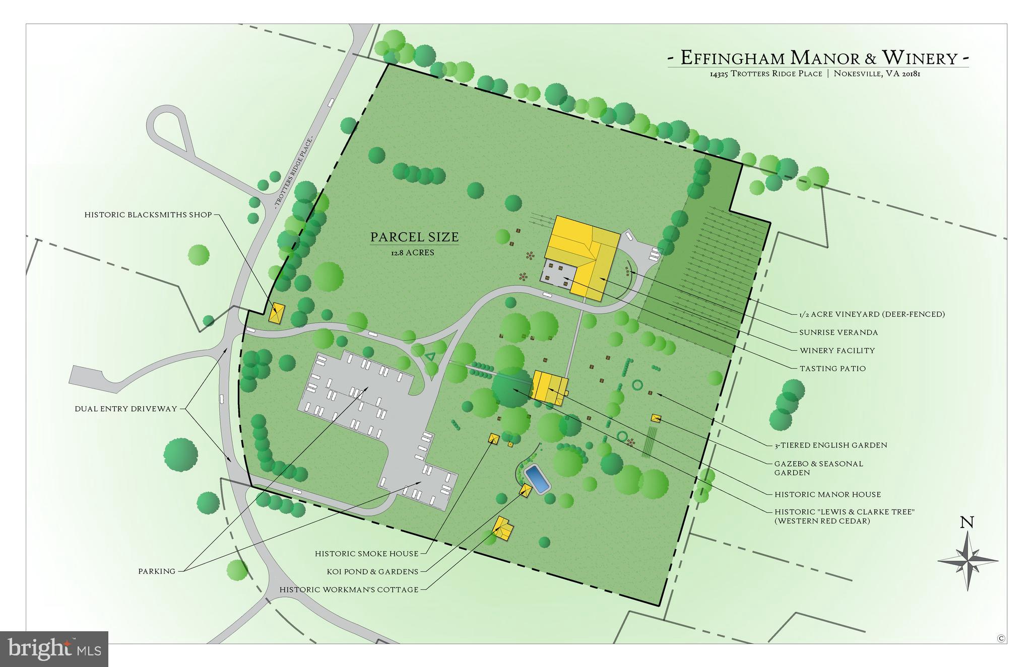 6190 Georgetown Road Broad Run, VA 20137 - Photo 94 of 95 Effingham Manor & Winery site plan
