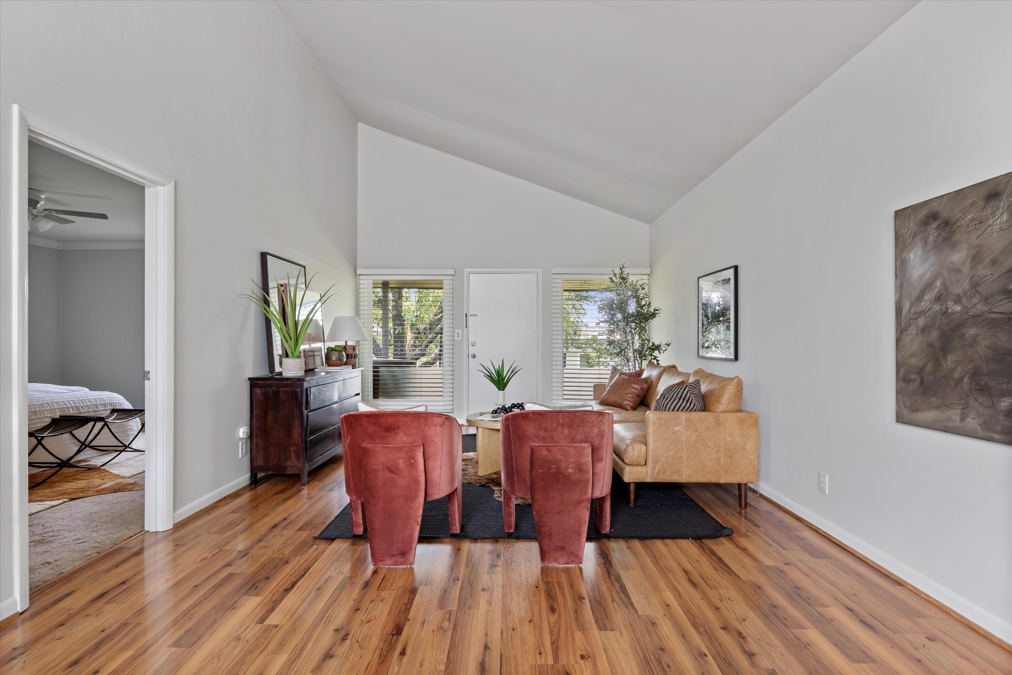 1900 Richard Jones Road, Unit P2 Nashville, TN 37215 - Photo 5 of 20 a view of a livingroom with furniture window and wooden floor