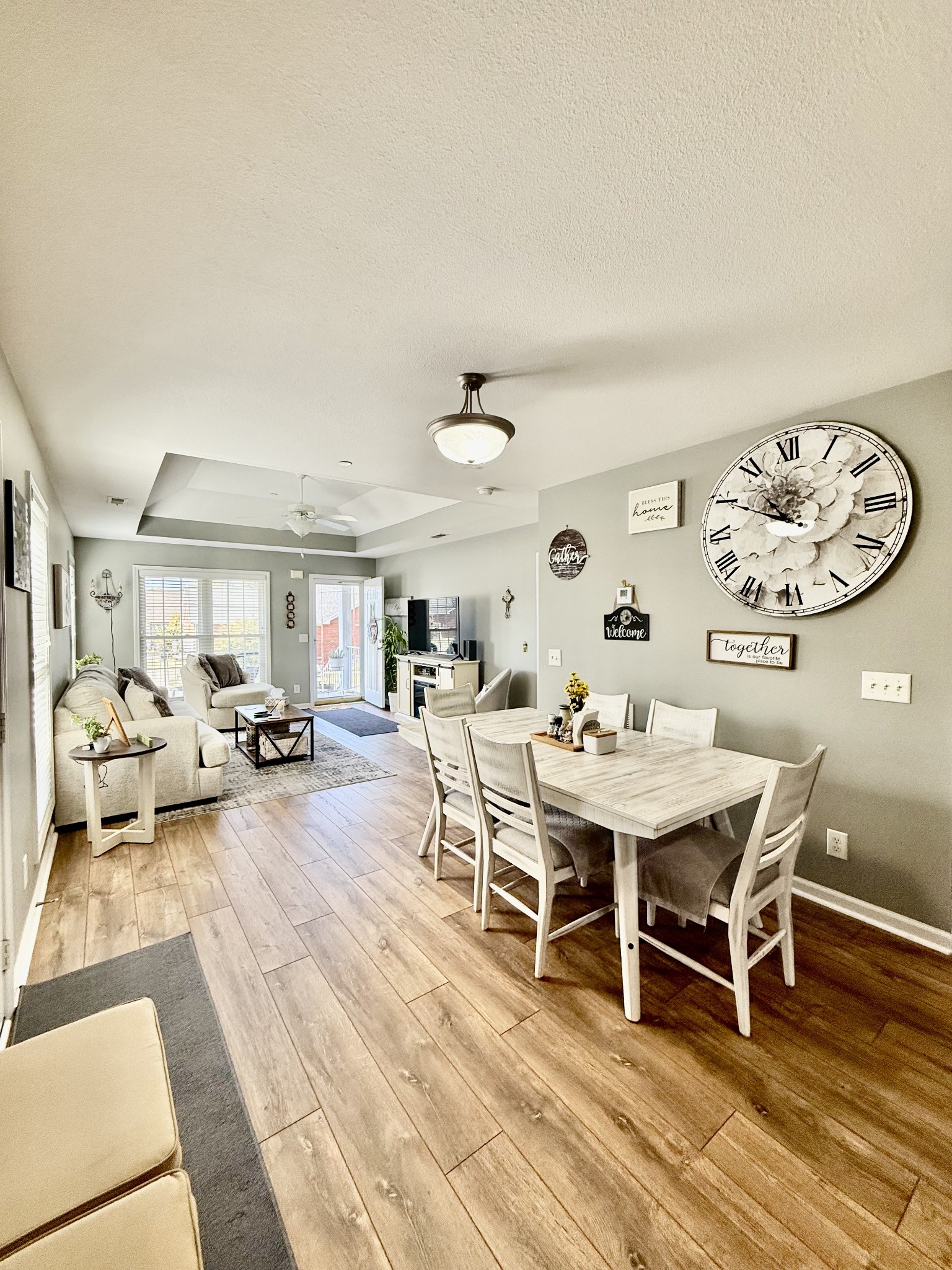 233 Winfrey Court Pleasant View, TN 37146 - Photo 9 of 28 a view of a dining room with furniture and wooden floor