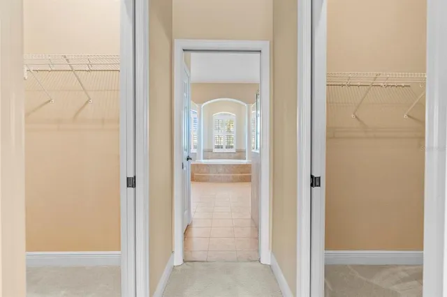 a view of a wooden door