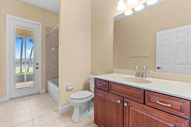 a house view with a outdoor space