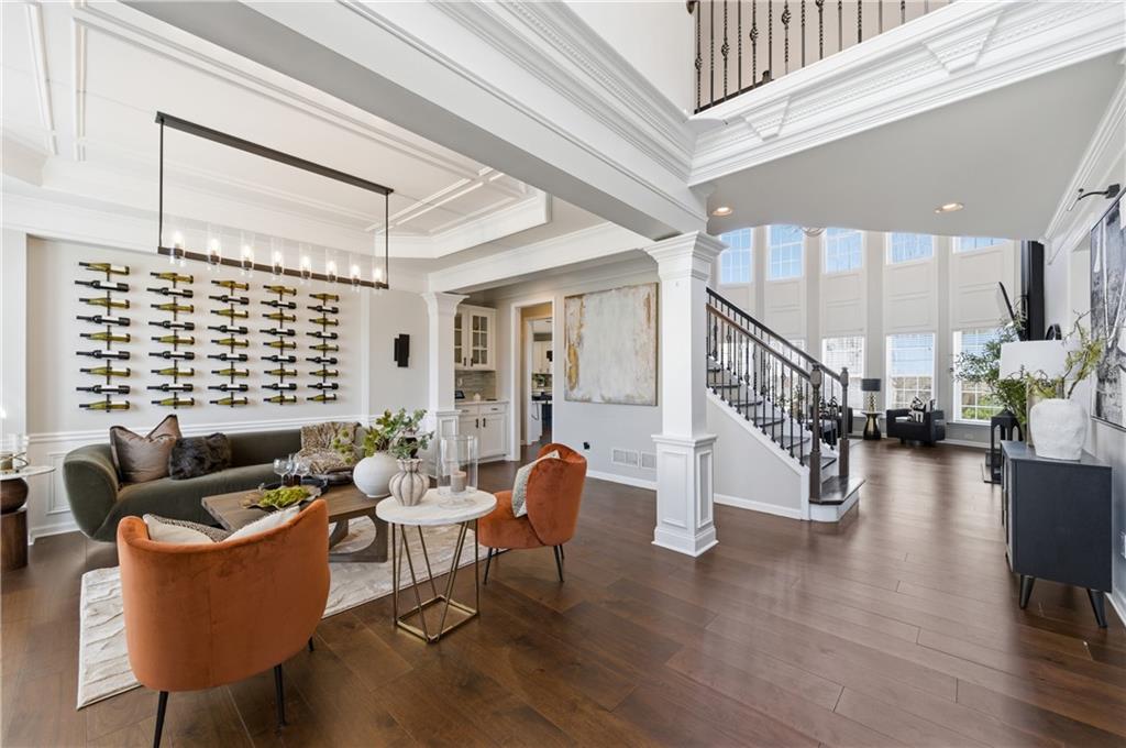 3173 Abbey Place Southwest Atlanta, GA 30331 - Photo 4 of 56 a living room with fireplace furniture and a large window