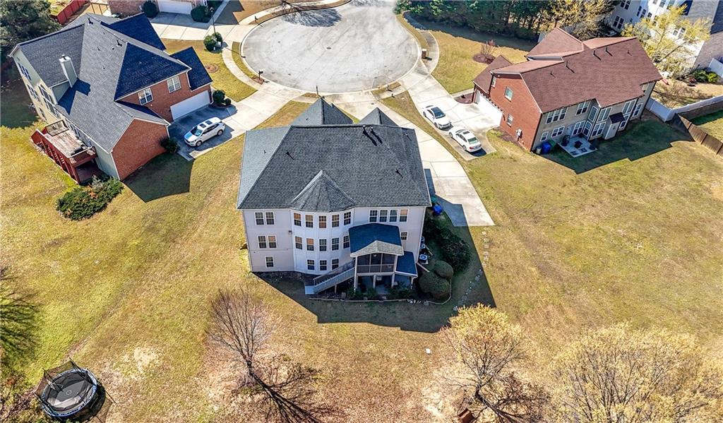 3173 Abbey Place Southwest Atlanta, GA 30331 - Photo 50 of 56 an aerial view of a house with swimming pool and porch with seating space