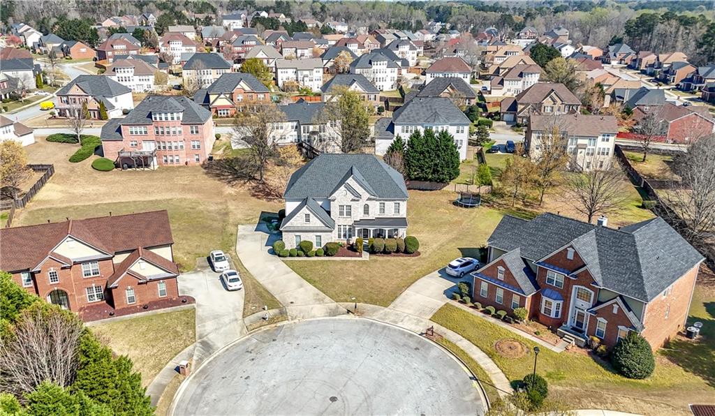3173 Abbey Place Southwest Atlanta, GA 30331 - Photo 51 of 56 an aerial view of a house with swimming pool and outdoor seating