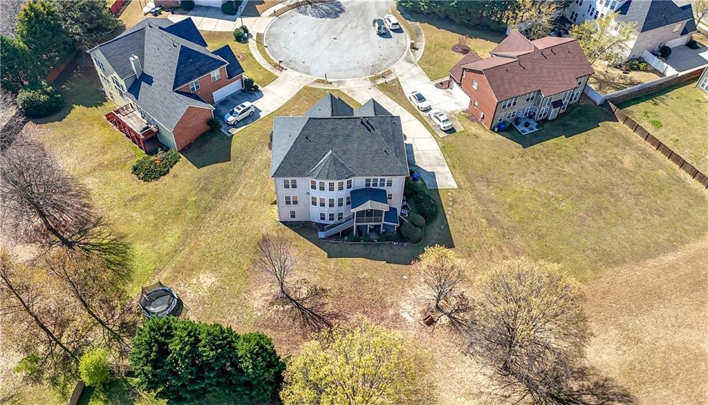 3173 Abbey Place Southwest Atlanta, GA 30331 - Photo 52 of 56 an aerial view of a house with a yard