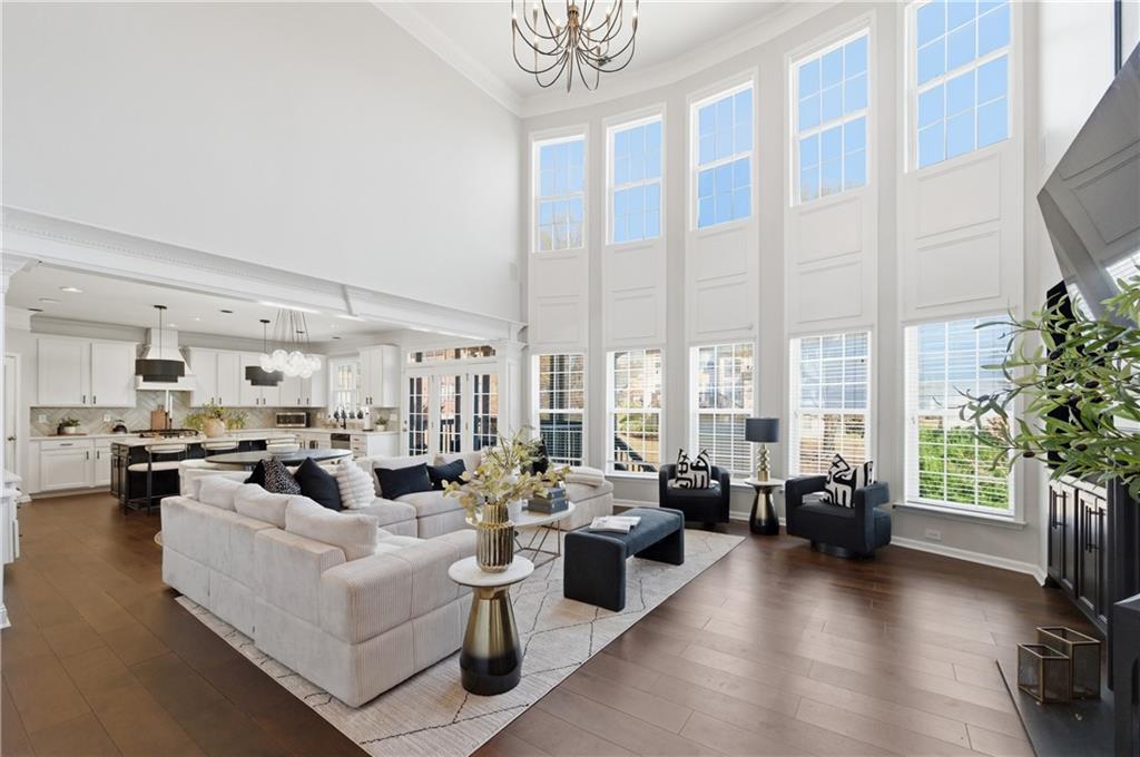 3173 Abbey Place Southwest Atlanta, GA 30331 - Photo 9 of 56 a living room with fireplace furniture and a large window