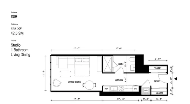$1,500,000 | 565 Broome Street, Unit S8B | Hudson Square