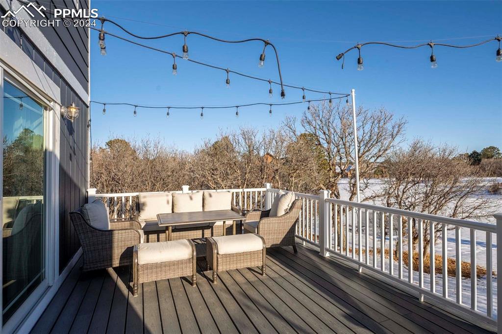 3815 Sierra Vista Road Monument, CO 80132 - Photo 29 of 44 a view of balcony with furniture