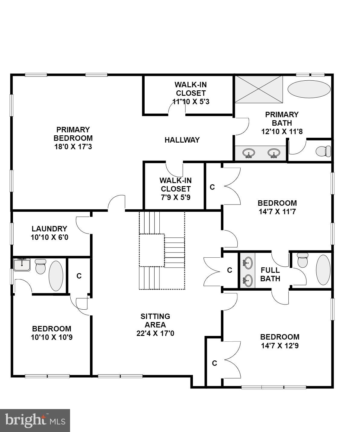 110 Geneva Avenue Silver Spring, MD 20910 - Photo 60 of 61 Upper Level's Floor Plan