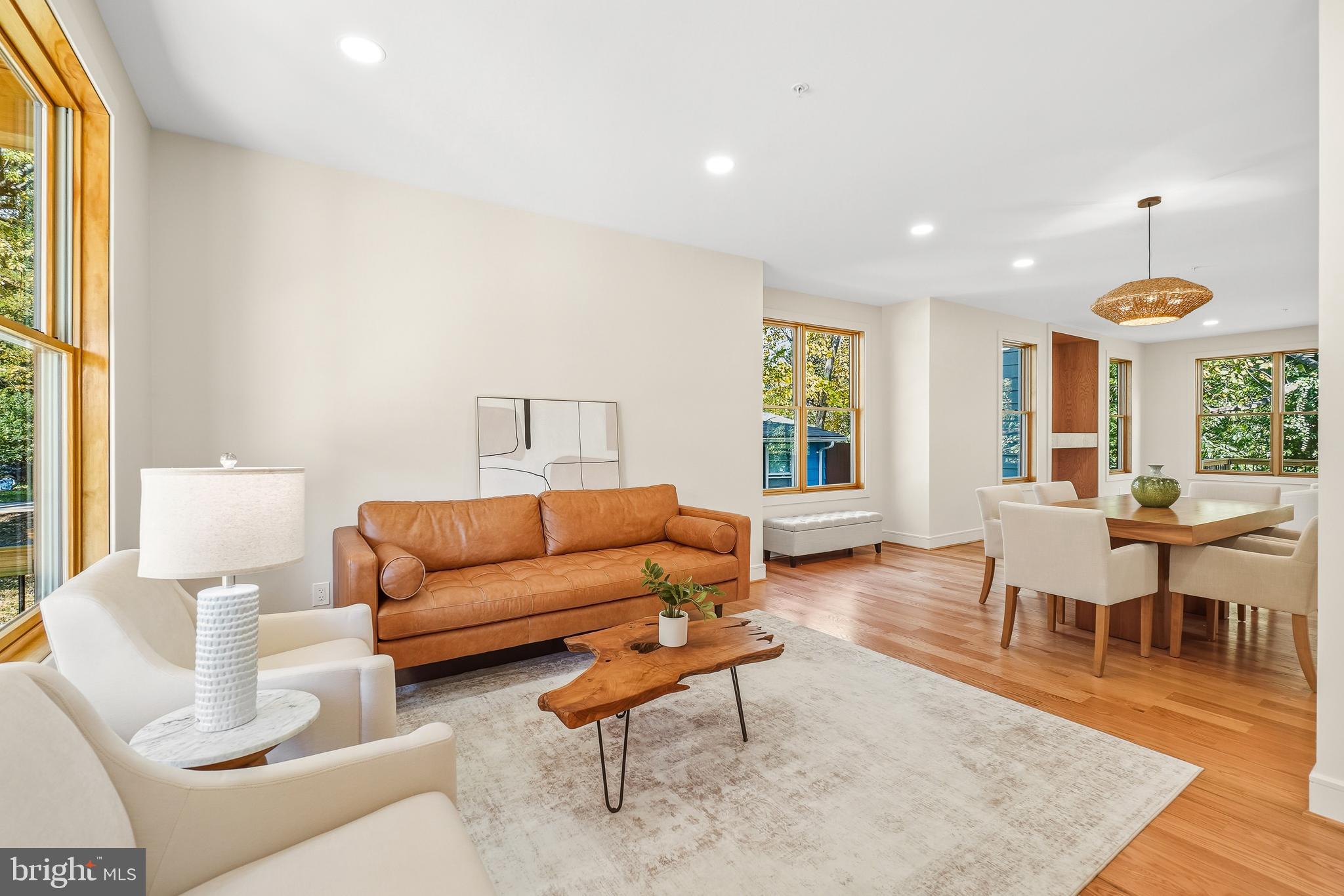 110 Geneva Avenue Silver Spring, MD 20910 - Photo 6 of 62 Living Room Flows into the Dining Room