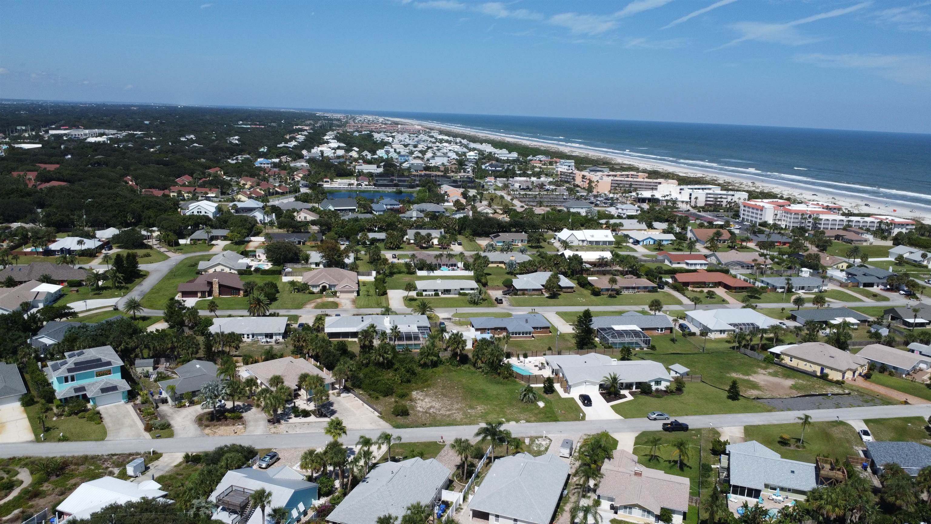 an aerial view of a city