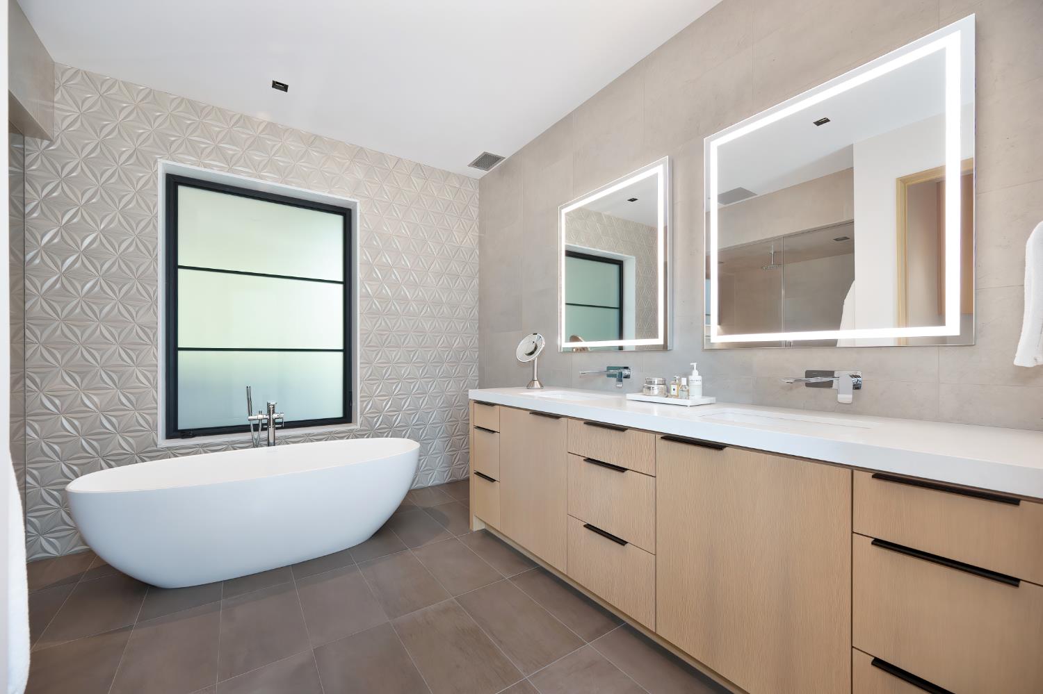 5020 Manchester Court Granite Bay, CA 95746 - Photo 34 of 95 a bathroom with a double vanity sink mirror and bathtub