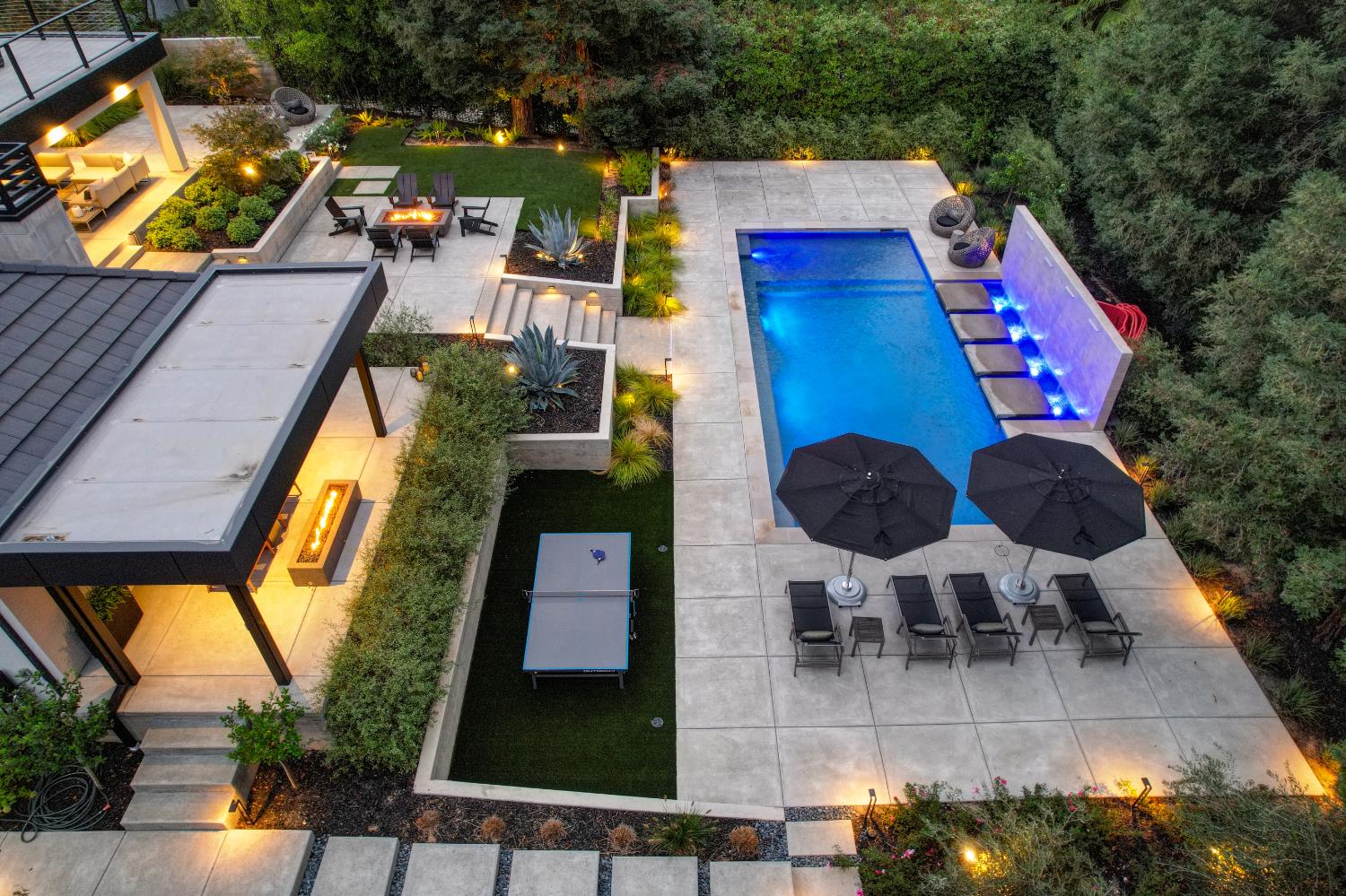 5020 Manchester Court Granite Bay, CA 95746 - Photo 83 of 95 an aerial view of swimming pool patio and outdoor seating