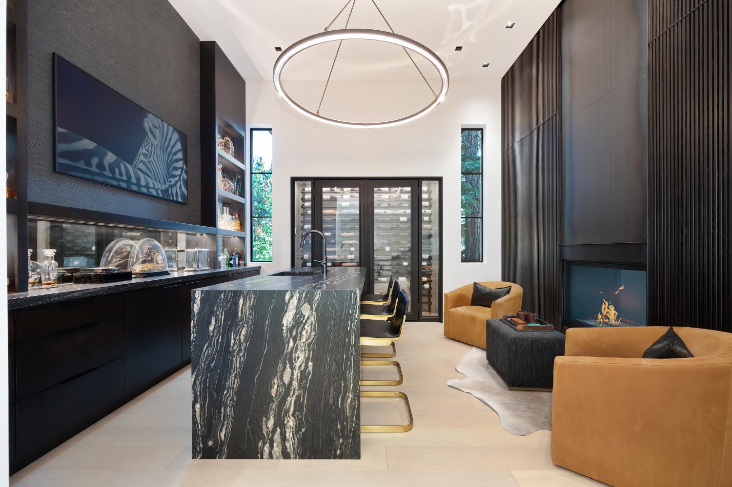 5020 Manchester Court Granite Bay, CA 95746 - Photo 9 of 95 a living room with furniture a window and a fireplace