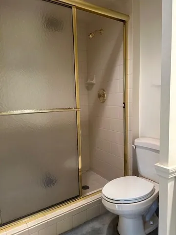 front view of a building with a street