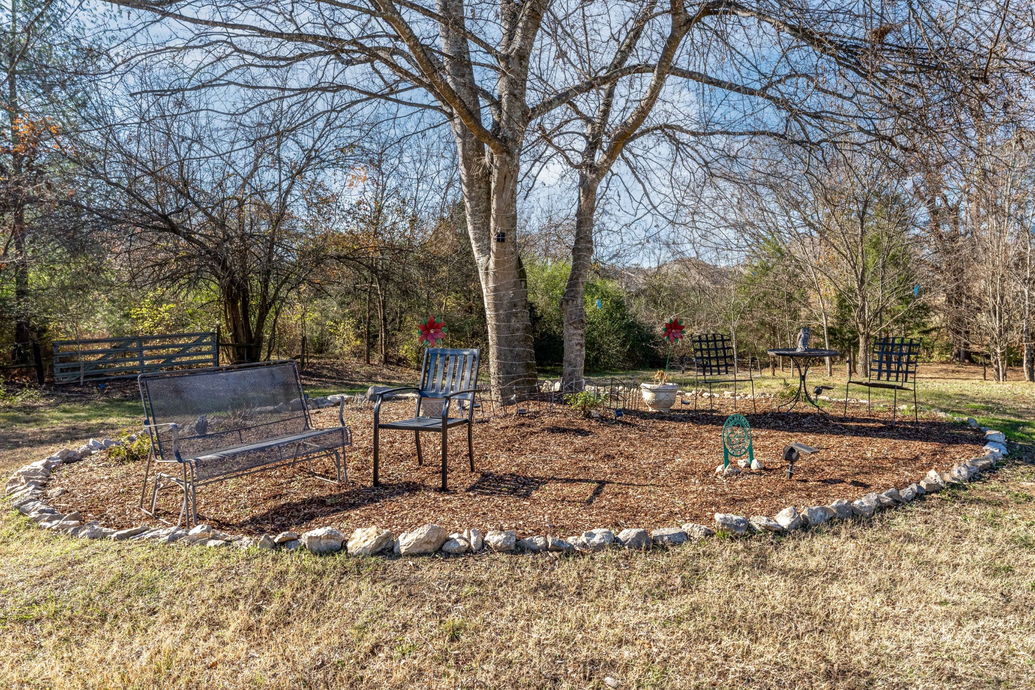 1061 Irish Way Spring Hill, TN 37174 - Photo 25 of 26 a view of backyard with wooden fence and large trees