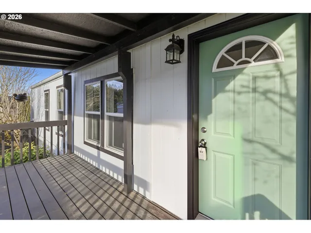 a view of front door