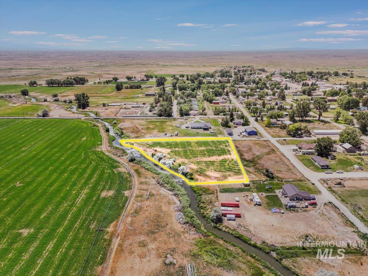Tbd Bannock Avenue Richfield, ID 83349 - Photo 3 of 7 Overview of rural landscape featuring property boundaries highlighted