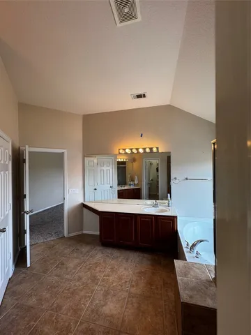 a view of room and front door