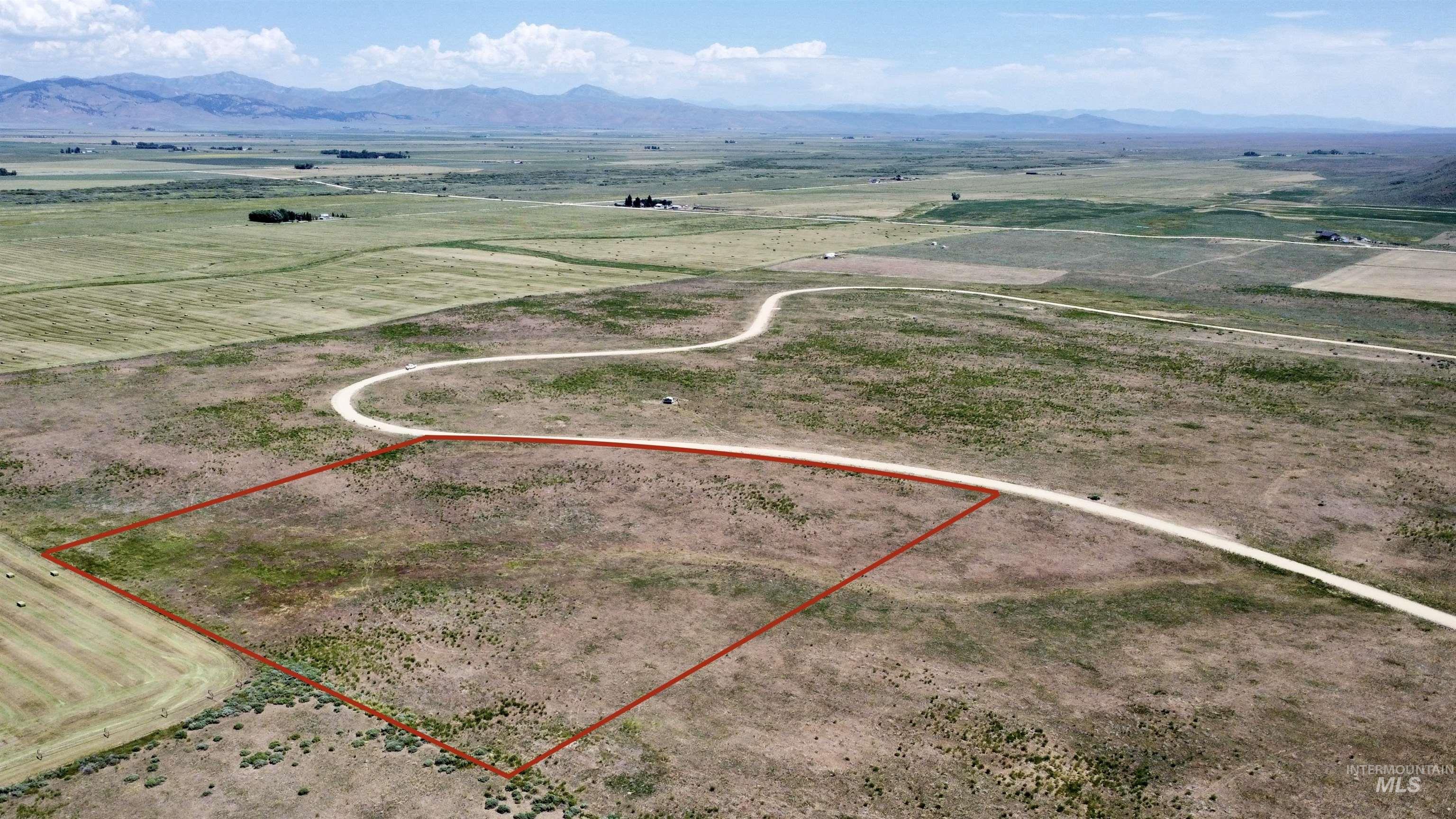 Lot 3 Redtail Lane Fairfield, ID 83327 - Photo 2 of 14 View of rural area with property parcel outlined and a mountain backdrop